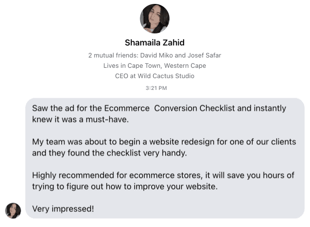 Shamaila Testimonial